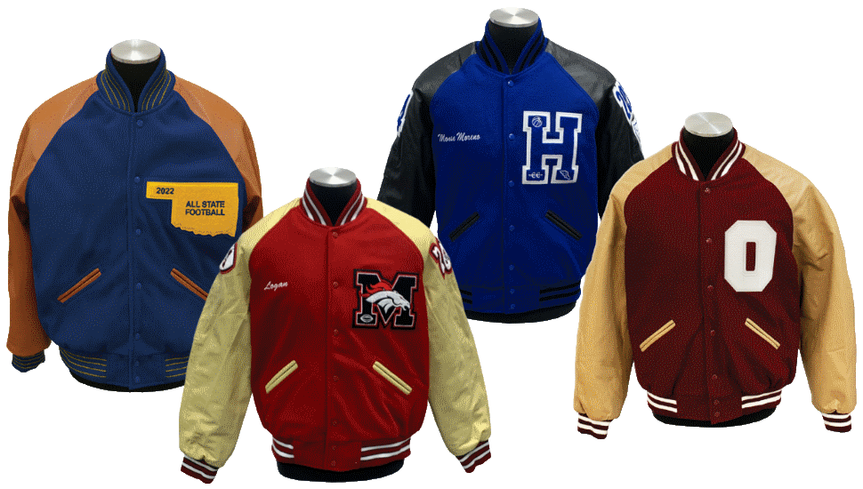 High School Letter Jackets for Athletes, Bands and Club